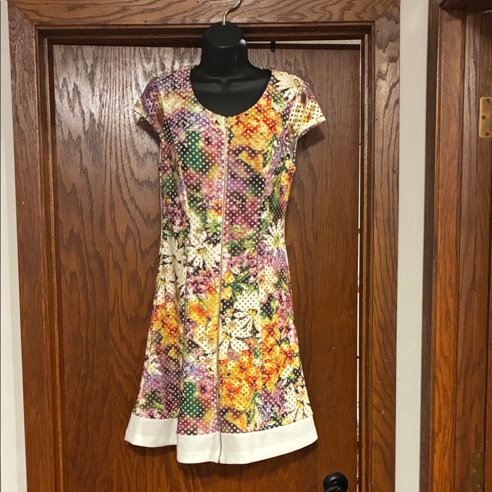 Beige by eci Multicolor Floral Mini Dress